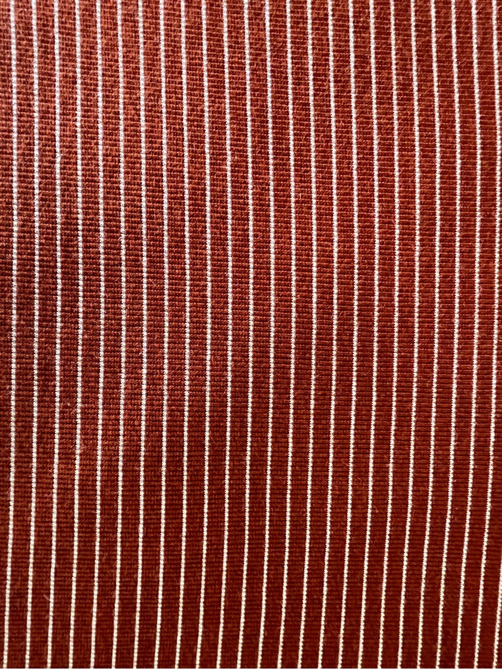 Vince Rust and Cream Striped Ribbed Long Sleeve Crew - Picture 5 of 8